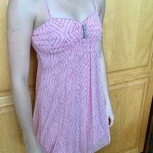 Women light pink short formal glittery dress